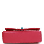 Small Classic Double Flap Fuchsia Caviar Light Gold Hardware