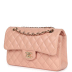 Small Classic Double Flap Light Pink Lambskin Gold Hardware