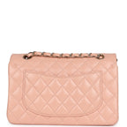 Small Classic Double Flap Light Pink Lambskin Gold Hardware