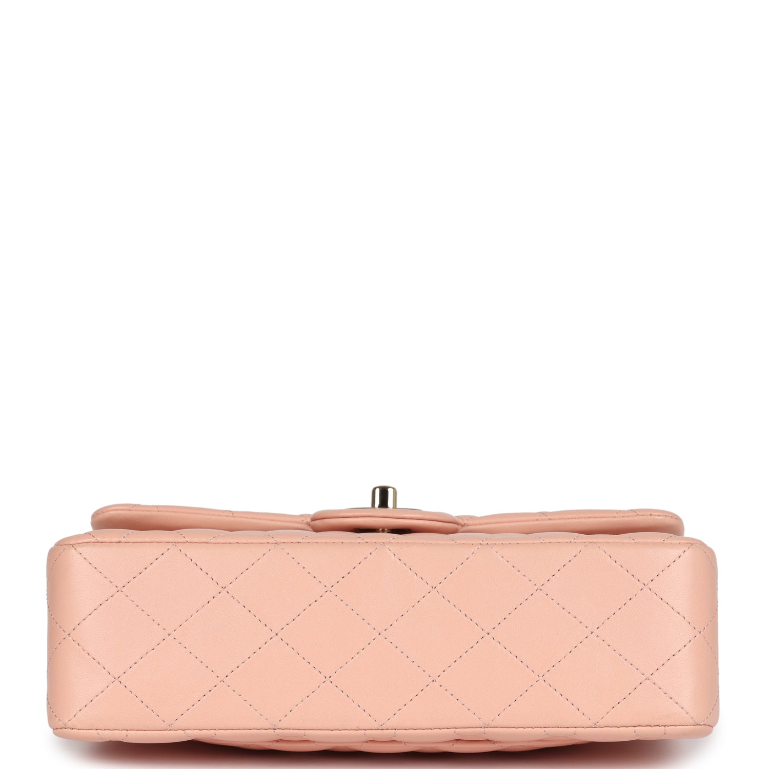 Small Classic Double Flap Light Pink Lambskin Gold Hardware