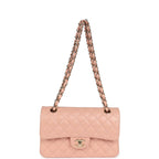 Small Classic Double Flap Light Pink Lambskin Gold Hardware