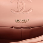 Small Classic Double Flap Light Pink Lambskin Gold Hardware