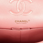 Small Classic Double Flap Bag Pink Iridescent Caviar Light Gold Hardware