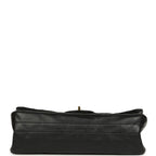 Small "Crush" Reissue 225 2.55 Double Flap Bag Black Lambskin Gold Hardware
