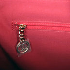 Medium Deauville Shopping Tote Grey and Pink Tropical Floral Velvet Light Gold Hardware
