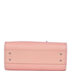 Small Deauville Shopping Tote Pink and Purple Ombre Calfskin Silver Hardware