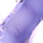 Small Deauville Shopping Tote Pink and Purple Ombre Calfskin Silver Hardware