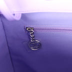 Small Deauville Shopping Tote Pink and Purple Ombre Calfskin Silver Hardware