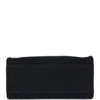 Small Deauville Shopping Tote Black Canvas Light Gold Hardware