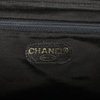 Vintage Flap Bag Black Wicker Gold Hardware