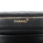 Vintage Lunchbox Vanity Black Patent Leather Gold Hardware