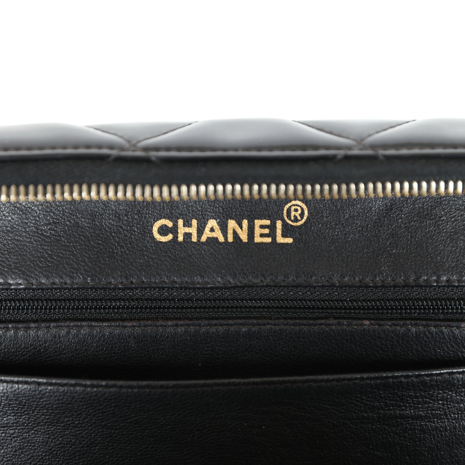 Vintage Lunchbox Vanity Black Patent Leather Gold Hardware