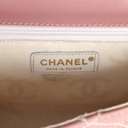 Vintage Mini Wild Stitch Surpique Top Handle Flap Bag Pink Calfskin Gold Hardware