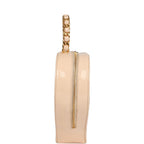 Vintage Heart Vanity Bag Beige and Black Patent Antique Gold Hardware