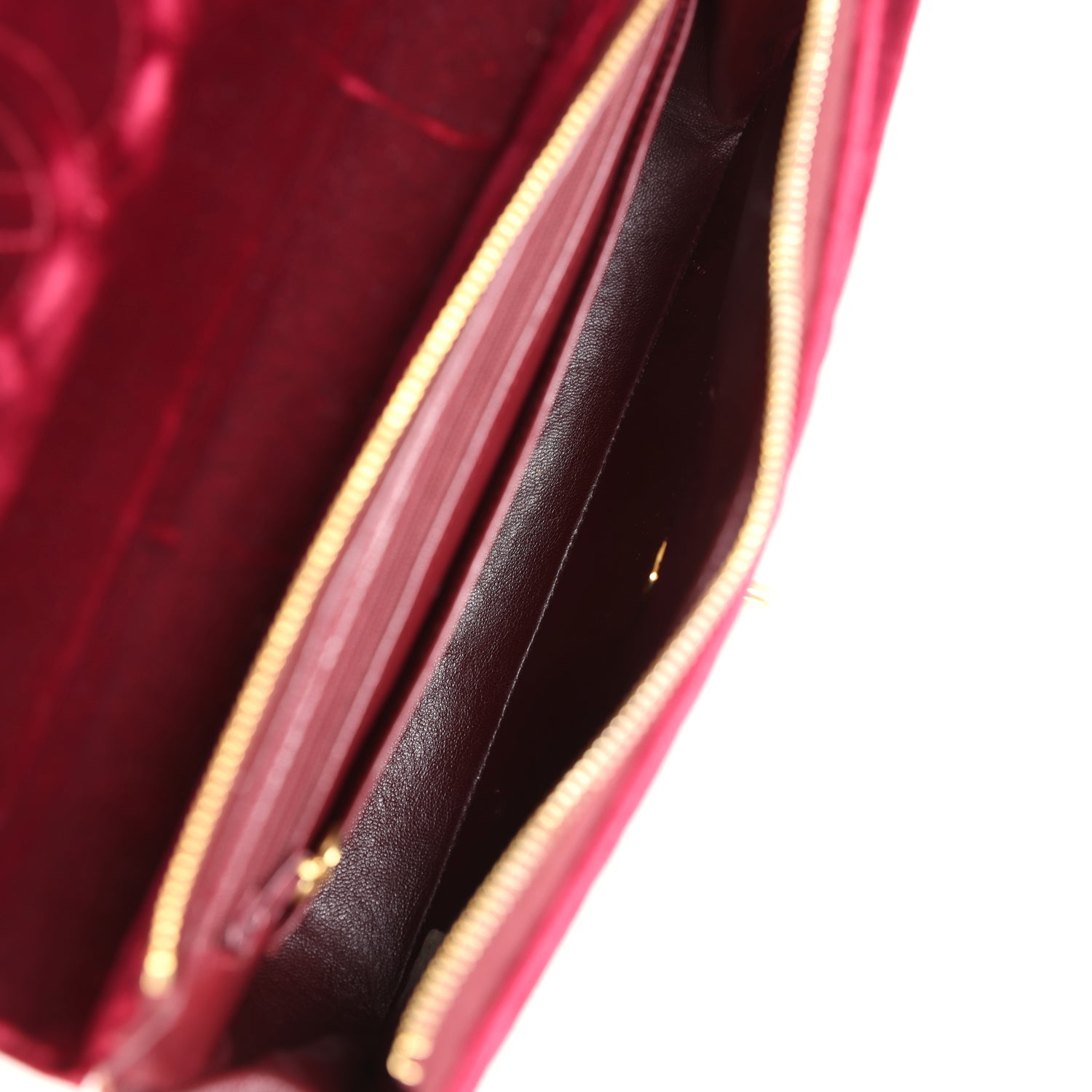 Vintage Medium Classic Flap Backpack Burgundy Velvet Gold Hardware
