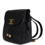 Vintage Medium CC Backpack Black Caviar Gold Hardware
