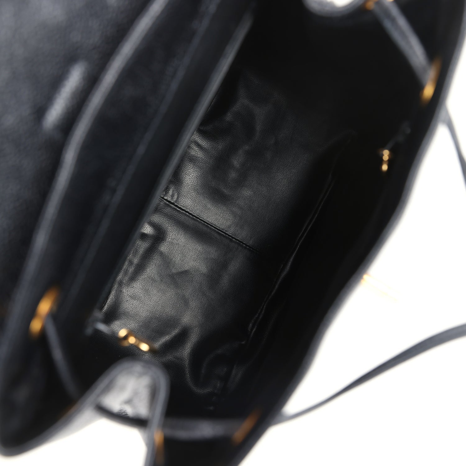 Vintage Medium CC Backpack Black Caviar Gold Hardware