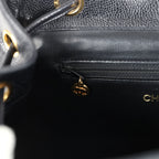 Vintage Medium CC Backpack Black Caviar Gold Hardware