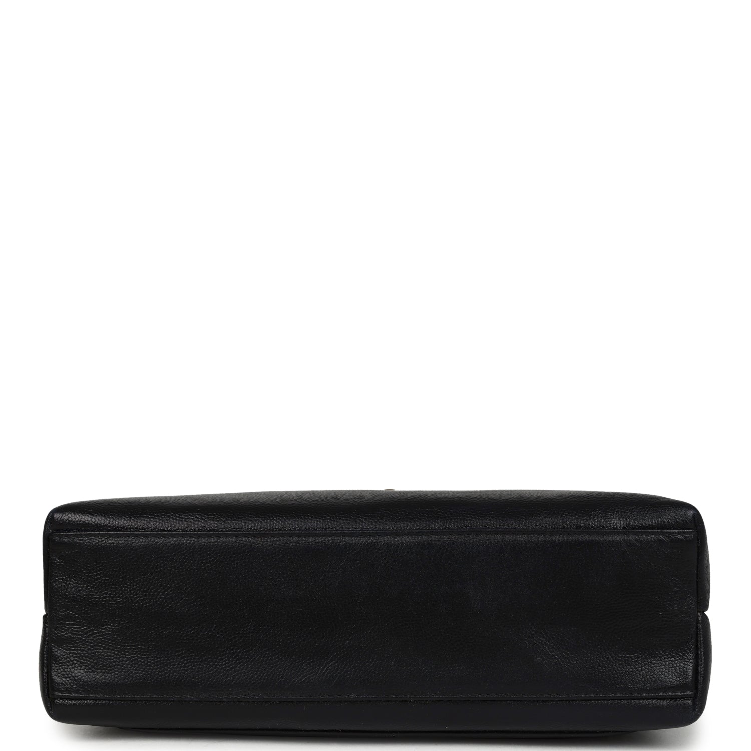 Vintage Large Kelly Black Caviar Gold Hardware
