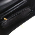 Vintage Large Kelly Black Caviar Gold Hardware