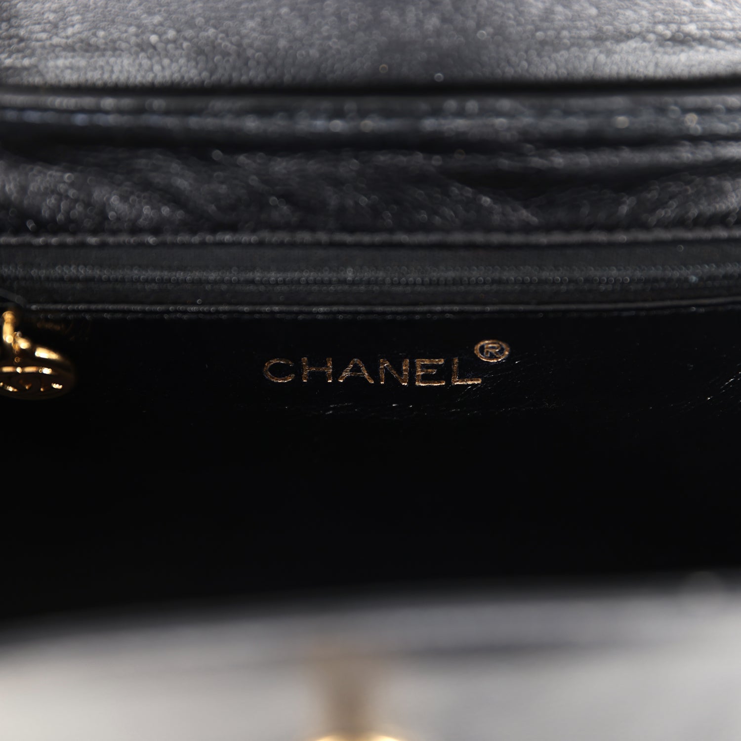 Vintage Large Kelly Black Caviar Gold Hardware