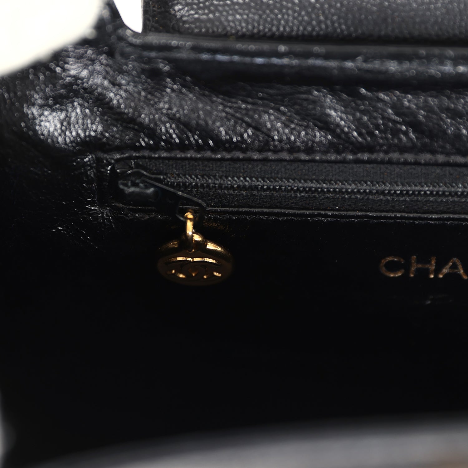 Vintage Large Kelly Black Caviar Gold Hardware