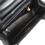Vintage Large Kelly Rope Black Woven Gold Hardware
