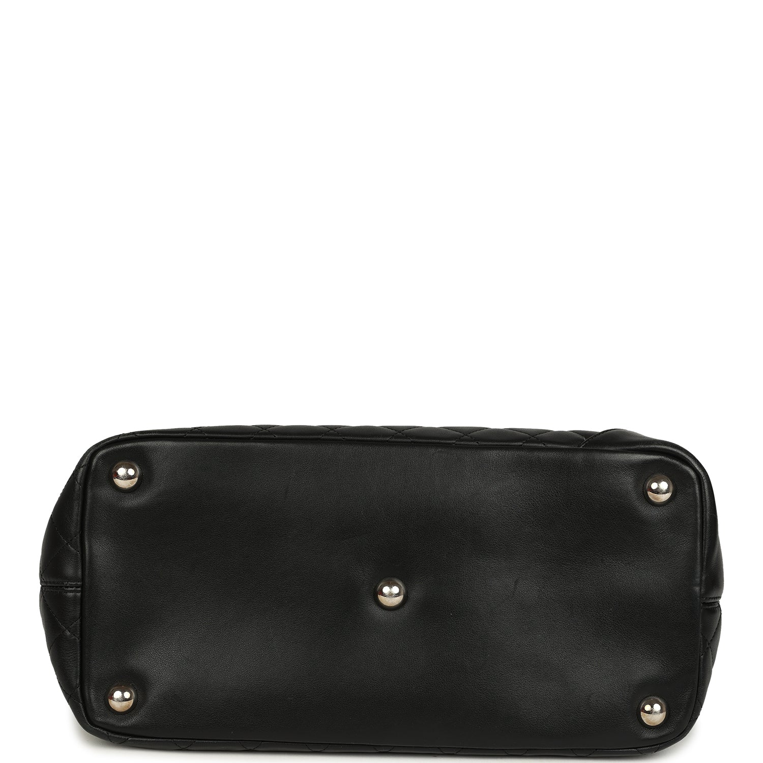 Vintage Large Cambon Ligne Tote Black Calfskin Silver Hardware