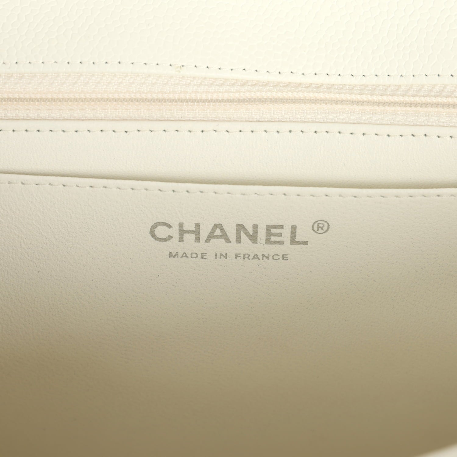 Vintage Classic Jumbo Single Flap Bag White Caviar Silver Hardware