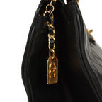 Vintage XL Supermodel Tote Bag Black Calfskin Gold Hardware