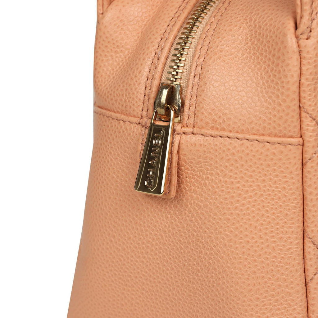 Vintage Petite Timeless CC Shopping Tote Pink Caviar Gold Hardware