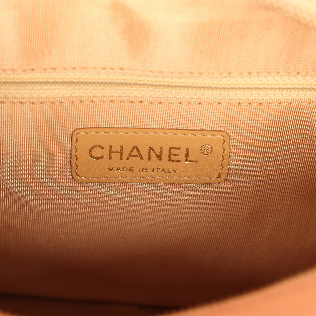 Vintage Petite Timeless CC Shopping Tote Pink Caviar Gold Hardware