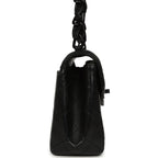 Vintage Mini Envelope Flap Bag Black Lambskin Black Hardware