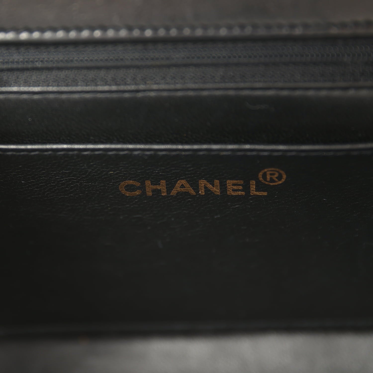 Vintage Mini Envelope Flap Bag Black Lambskin Black Hardware