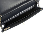 Wallet On Chain WOC Dark Blue Denim Light Gold Hardware