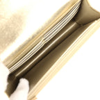 Trendy Top Handle Wallet On Chain WOC Metallic Gold Shiny Caviar Light Gold Hardware