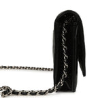 Wallet On Chain WOC Black Caviar Silver Hardware