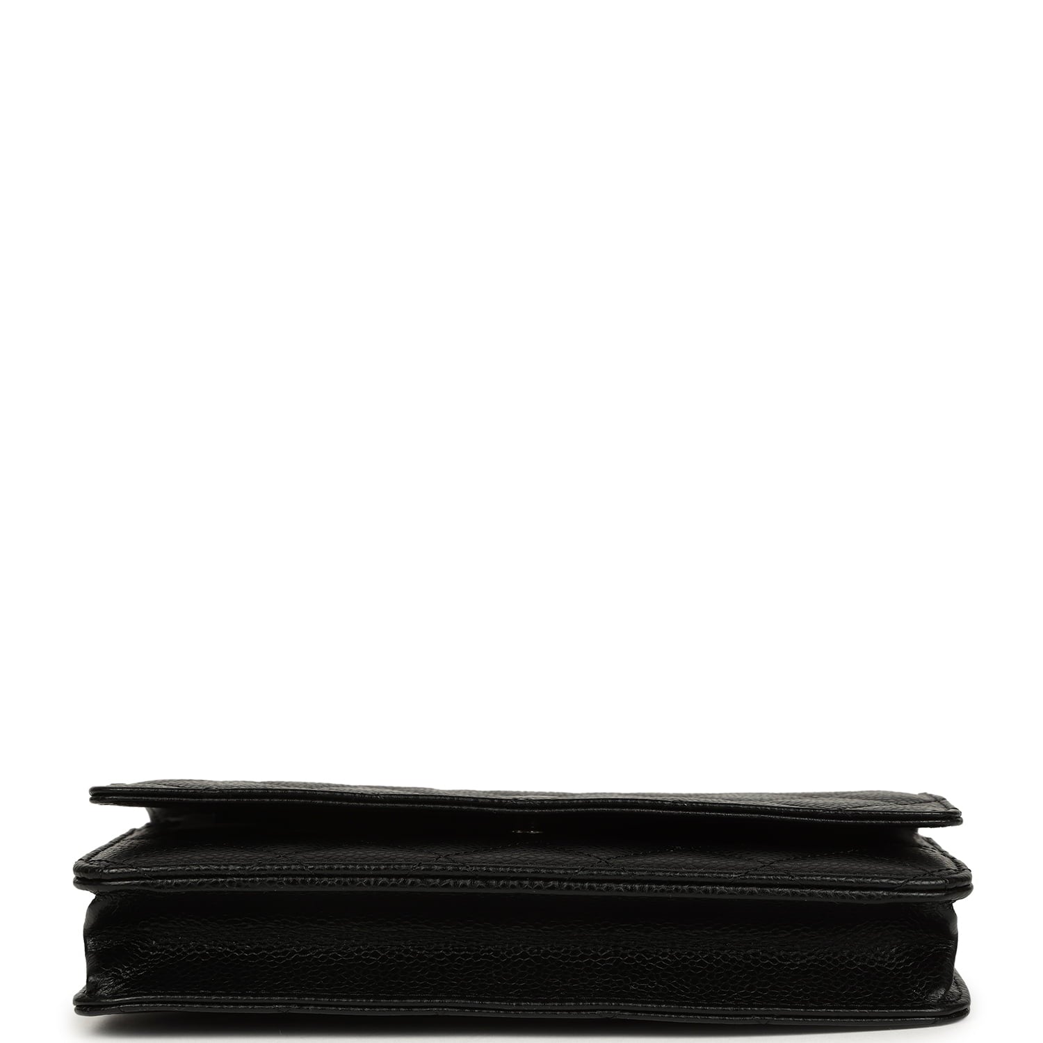 Wallet On Chain WOC Black Caviar Silver Hardware