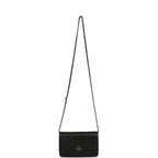 Wallet On Chain WOC Black Caviar Silver Hardware