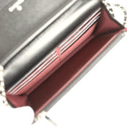 Wallet On Chain WOC Black Caviar Silver Hardware