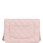 Wallet On Chain WOC Light Pink Caviar Light Gold Hardware