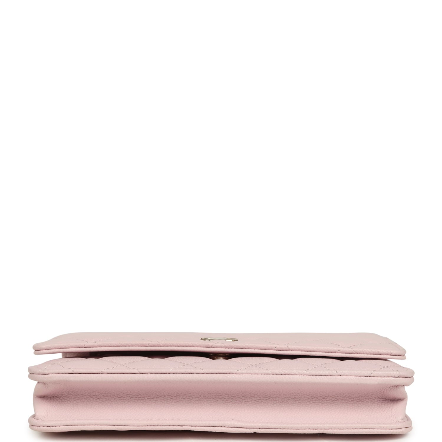 Wallet On Chain WOC Light Pink Caviar Light Gold Hardware