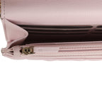 Wallet On Chain WOC Light Pink Caviar Light Gold Hardware