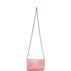 Classic Wallet On Chain Ombre Pink Shiny Goatskin Light Gold Hardware