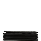 Classic Wallet On Chain WOC SO Black Lambskin Black Hardware