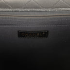 XXL Classic Single Travel Flap Bag Black Shiny Aged Calfskin Brushed Gold Hardware