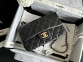 Classic Flap Large Mini Black Caviar Light Gold Hardware