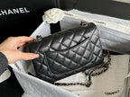 Classic Flap Large Mini Black Caviar Light Gold Hardware