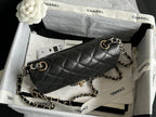 Classic Flap Large Mini Black Caviar Light Gold Hardware