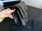 Classic Flap Jumbo Black Caviar Gold Hardware